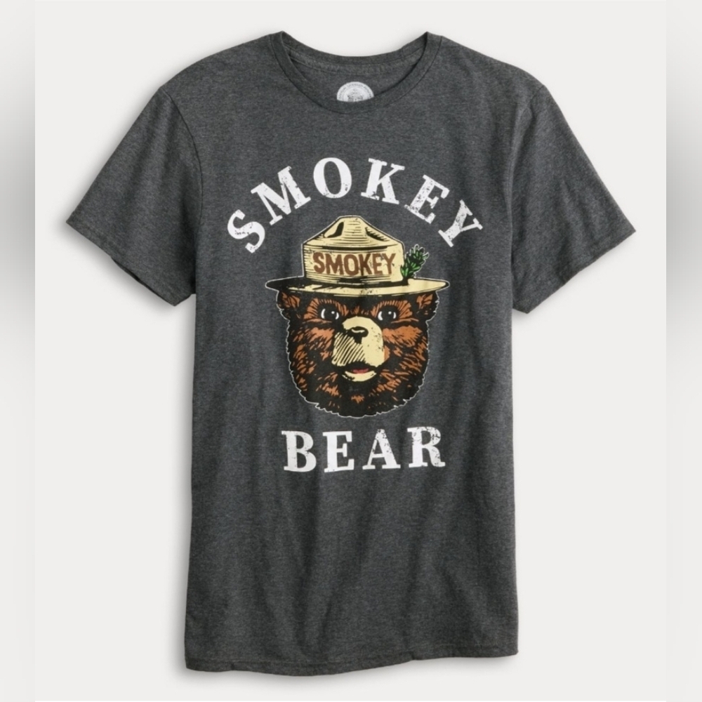 Smokey Bear Men's Graphic T-shirt Medium. New